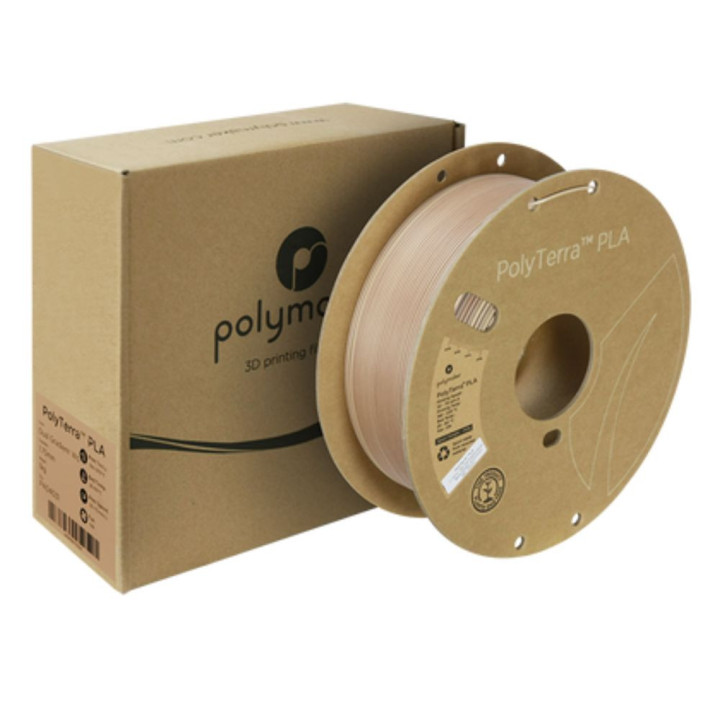 Polymaker - PolyTerra Dual-Gradient PLA - Bois (Wood) - 1,75 mm - 1 kg