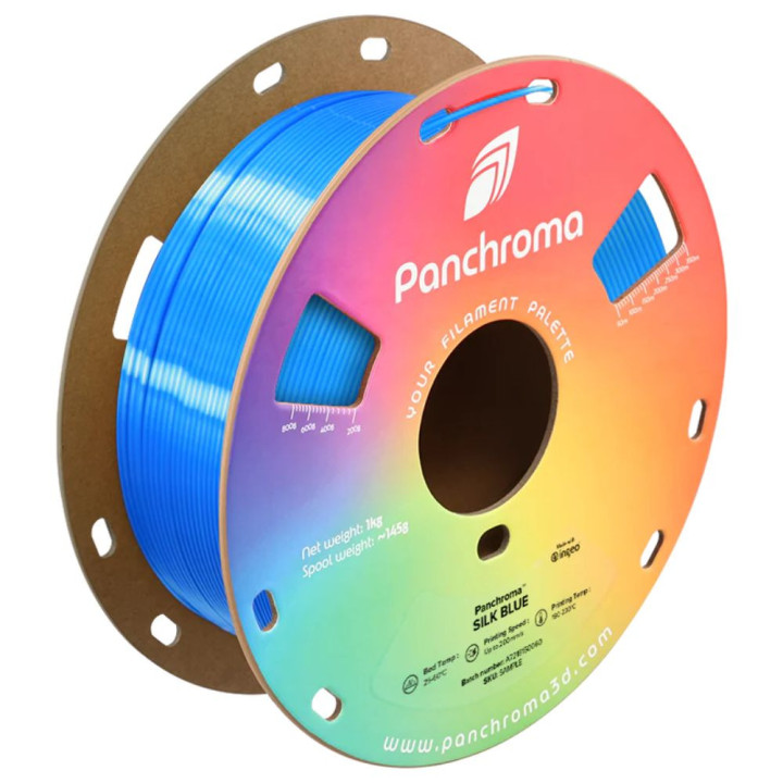 Panchroma PLA - Bleu Soie (Silk Blue) - 1,75 mm - 1 kg