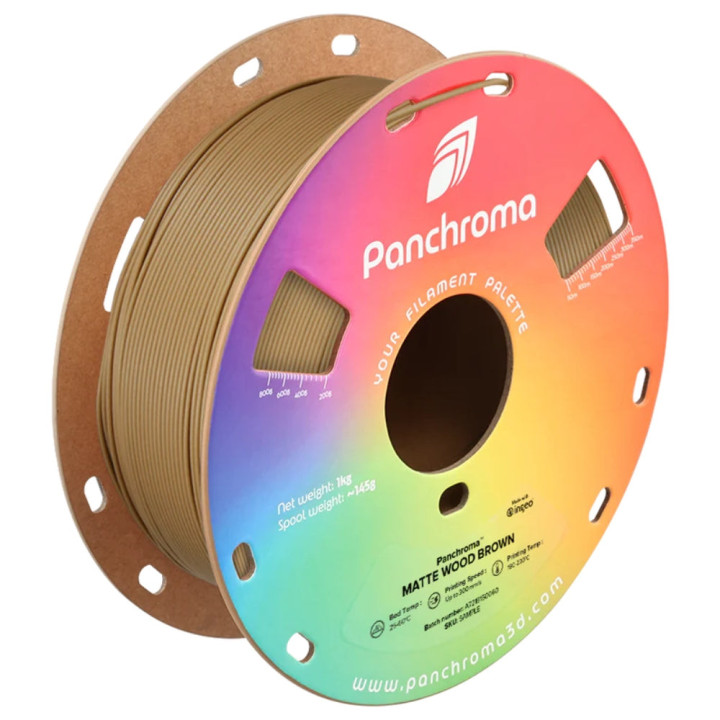 Panchroma PLA - Mat Marron Bois (Matte Wood Brown) - 1,75 mm - 1 kg