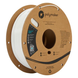 Polymaker - PolyLite PETG - Blanc (White) - 1,75 mm - 1 kg