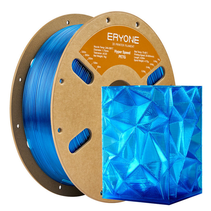 Filament PETG Haute Vitesse Eryone 1.75mm ±0.03mm — 1kg