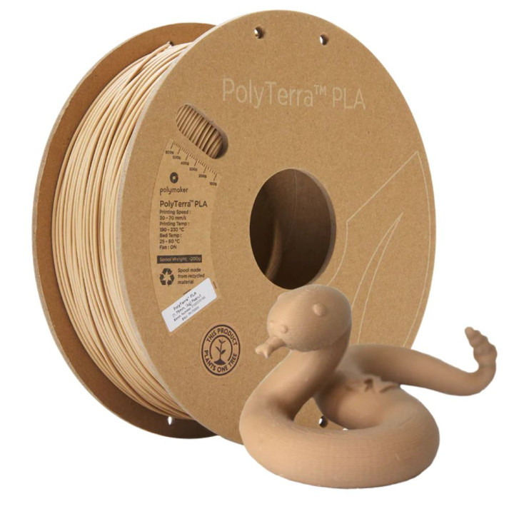 Polymaker - PolyTerra PLA - Cacahuète (Peanut) - 1.75 mm - 1 kg