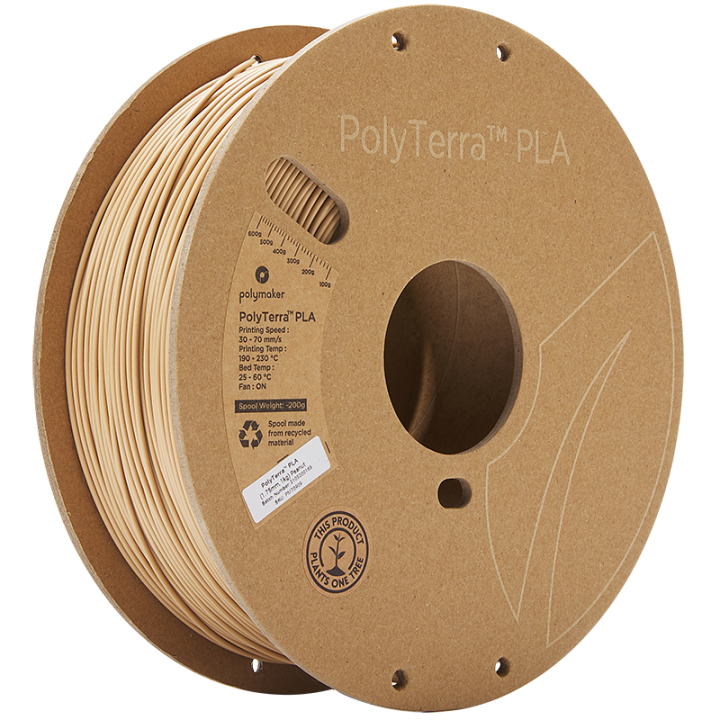Polymaker - PolyTerra PLA - Cacahuète (Peanut) - 1.75 mm - 1 kg