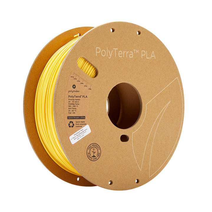 Polymaker - PolyTerra PLA - Jaune Savanne (Savannah Yellow) - 1.75 mm - 1 kg