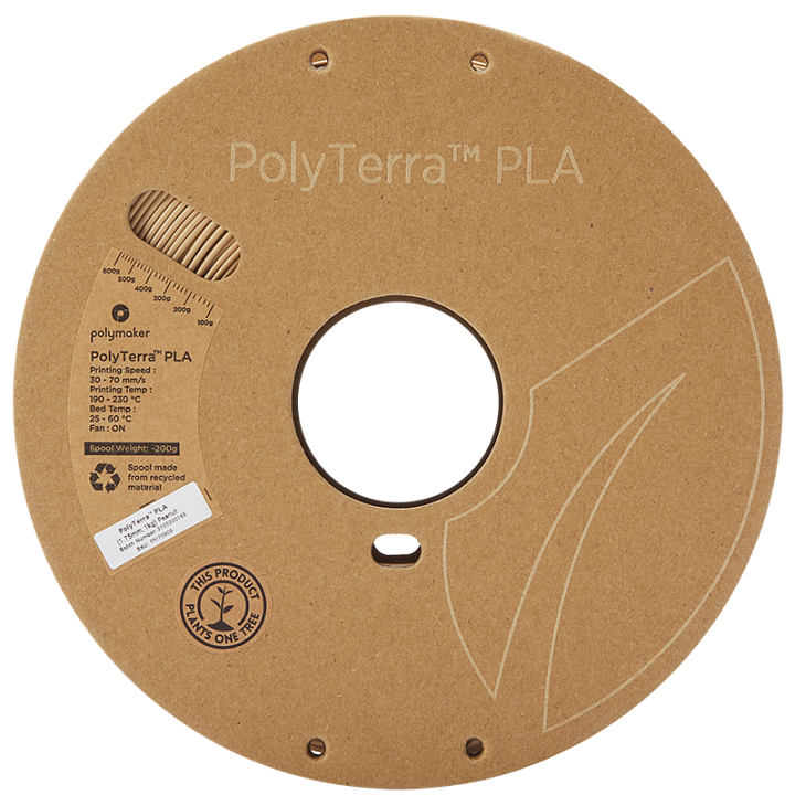 Polymaker - PolyTerra PLA - Cacahuète (Peanut) - 1.75 mm - 1 kg