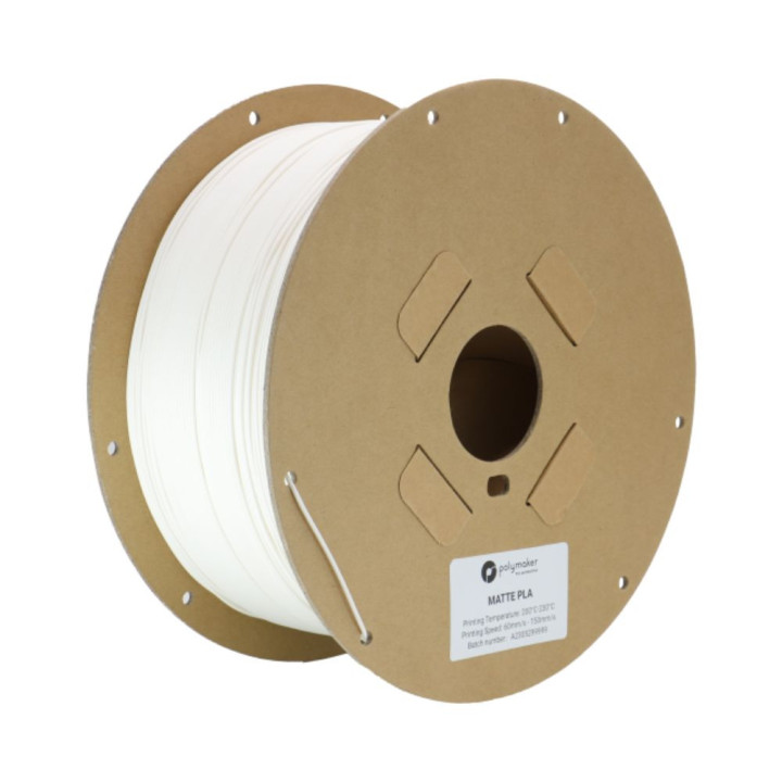 Polymaker - Matte PLA for Production - Blanc (White) - 1,75 mm - 2,5 kg
