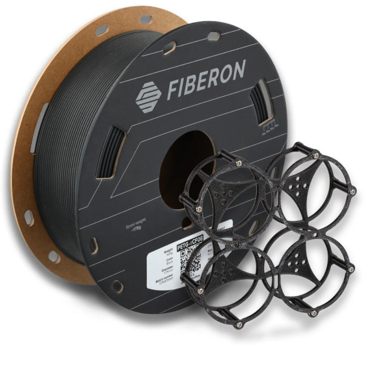 Polymaker - Fiberon PETG-rCF08 Noir (Black) - 1,75 mm - 500g