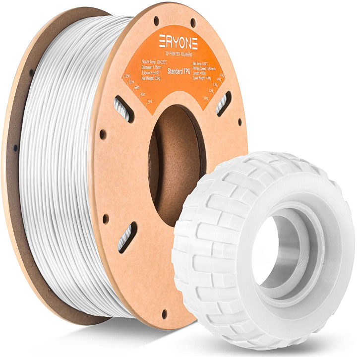 Filament TPU Flexible ERYONE 1,75mm ±0,03mm – Bobine 0,5kg & 1kg