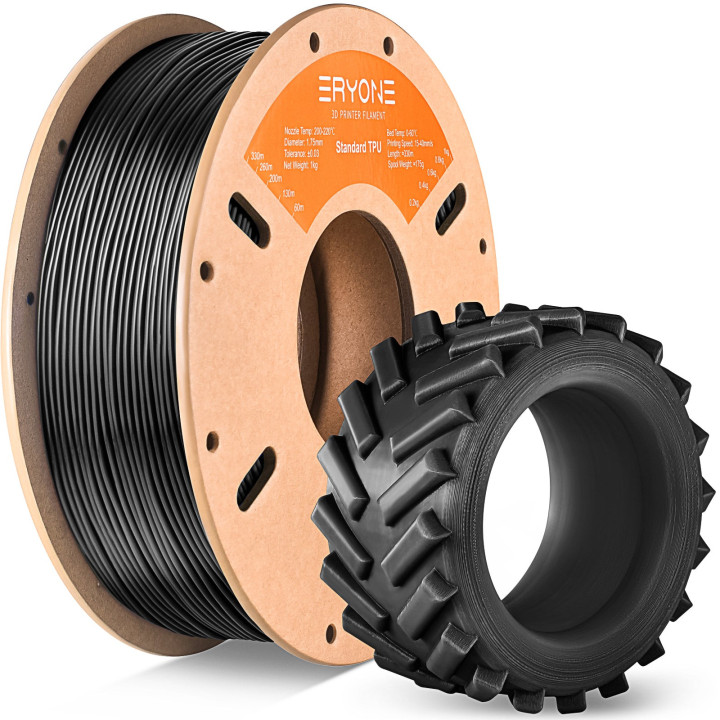 Filament TPU Flexible ERYONE 1,75mm ±0,03mm – Bobine 0,5kg & 1kg