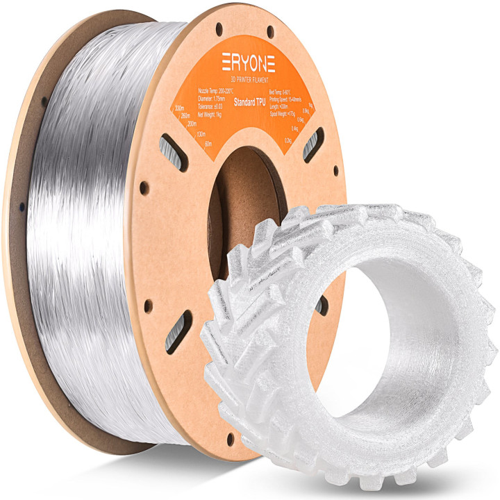 Filament TPU Flexible ERYONE 1,75mm ±0,03mm – Bobine 0,5kg & 1kg