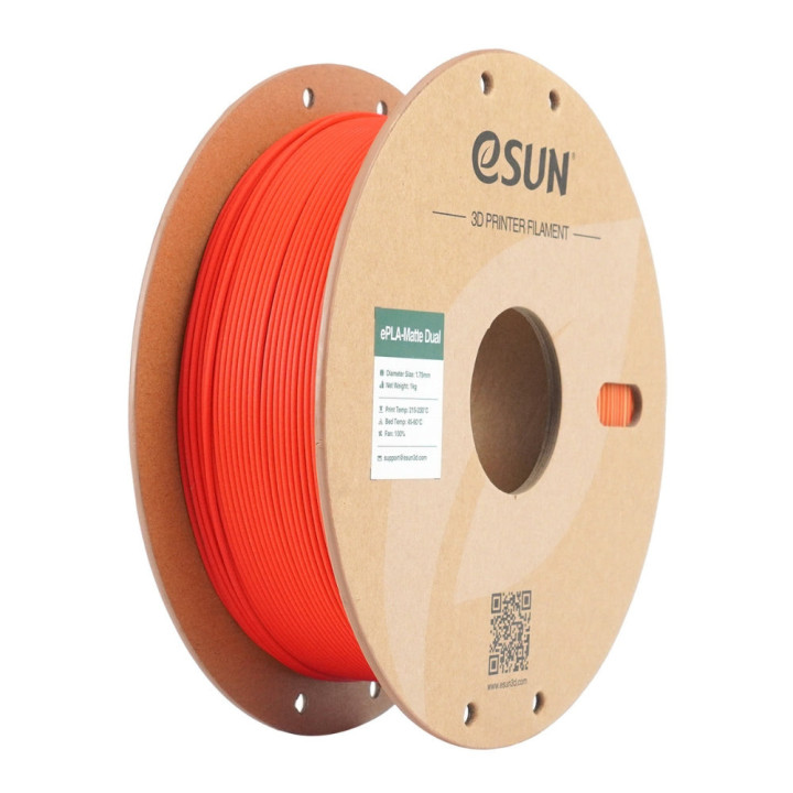 eSun - PLA Matte - Dual colors - Rouge Jaune (Red Yellow) - 1,75 mm - 1 kg