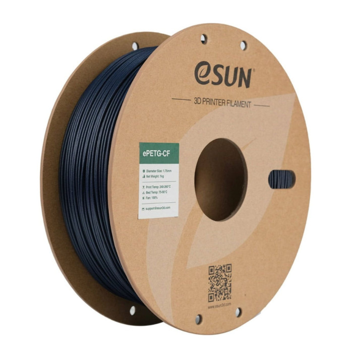 eSun - ePETG-CF - Bleu Foncé (Dark Blue) - 1,75 mm - 1 kg