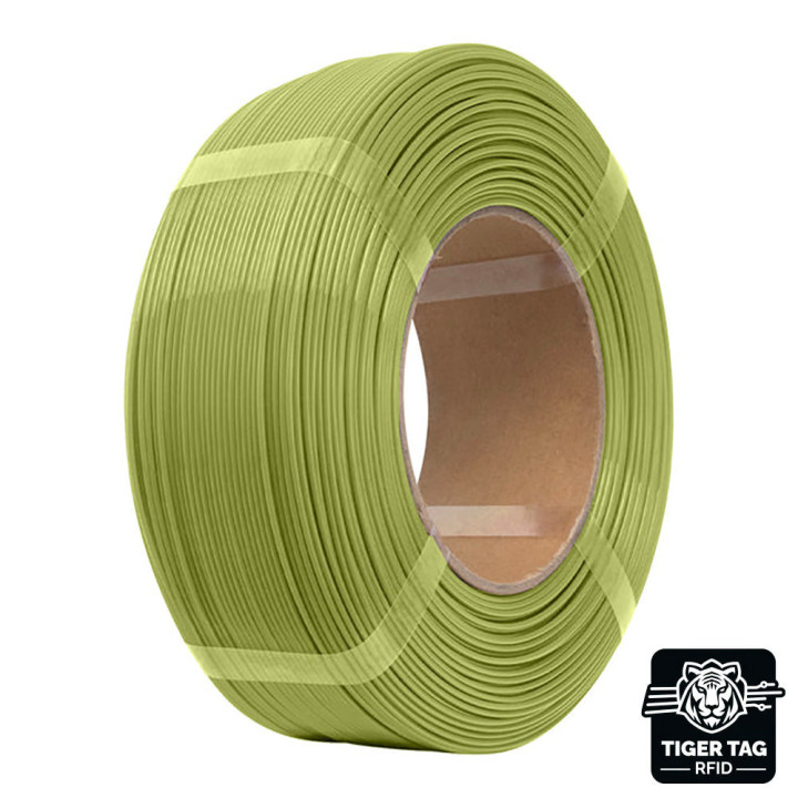 eSun - PLA+ - Vert Moutarde (Mustard Green) - 1,75 mm - 1 kg Refill avec RFID TigerTag