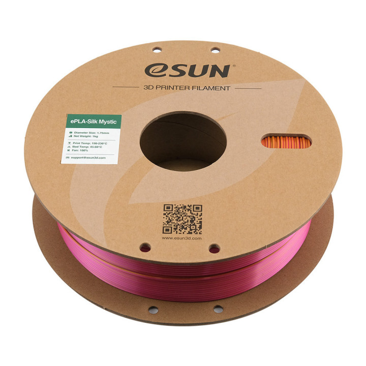eSun - eSilk-PLA Mystic - Or/Rouge/Vert (Gold Red Green) 1,75 mm - 1 kg