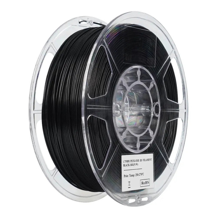eSun - PETG-ESD - Noir (Black) - 1,75 mm - 1 kg