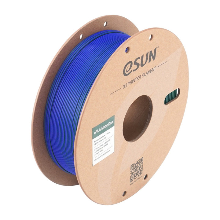 eSun - PLA Matte - Dual colors - Vert Bleu (Green Blue) - 1,75 mm - 1 kg
