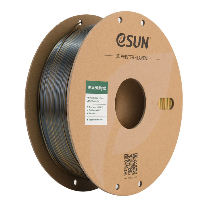 eSun - eSilk-PLA Mystic - Or/Vert/Noir (Gold Green Black) 1,75 mm - 1 kg