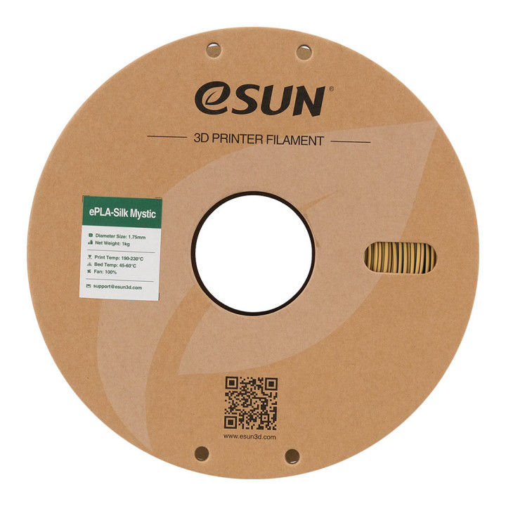 eSun - eSilk-PLA Mystic - Or/Vert/Noir (Gold Green Black) 1,75 mm - 1 kg
