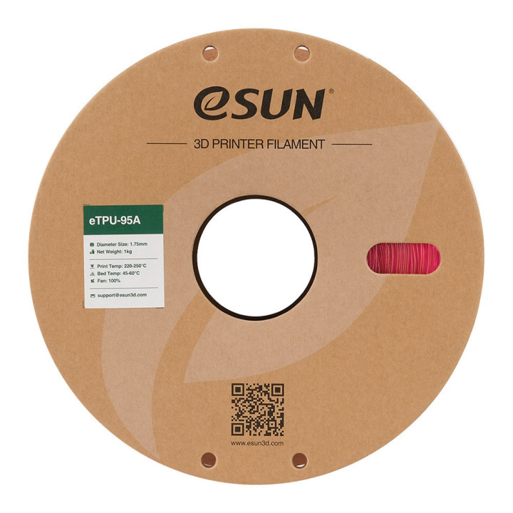 eSun - eTPU-95A - Rose Transparent (Transp. Pink) - 1,75 mm - 1 kg