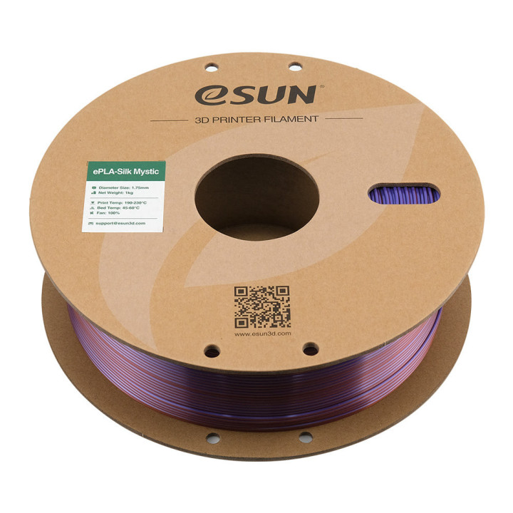 eSun - eSilk-PLA Mystic - Cuivre/Violet/Vert (Copper Purple Green) 1,75 mm - 1 kg