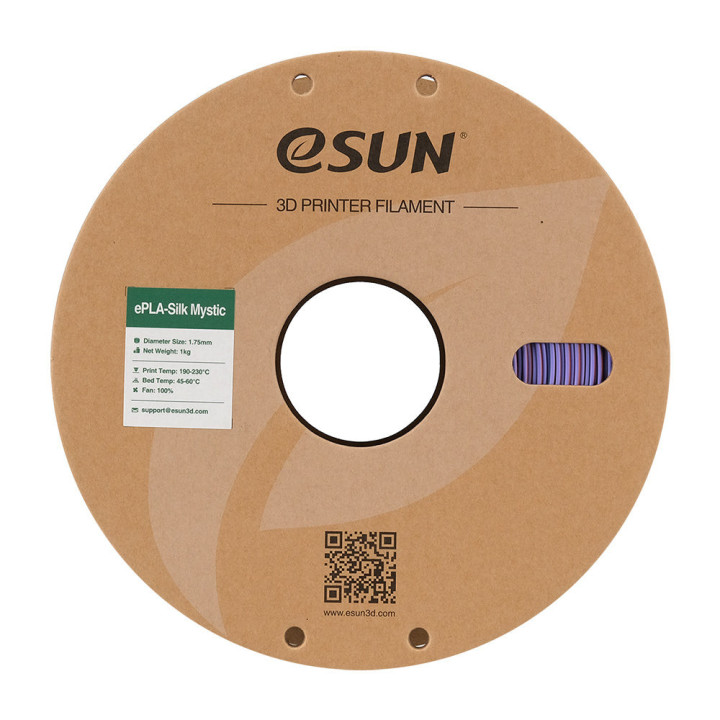 eSun - eSilk-PLA Mystic - Cuivre/Violet/Vert (Copper Purple Green) 1,75 mm - 1 kg