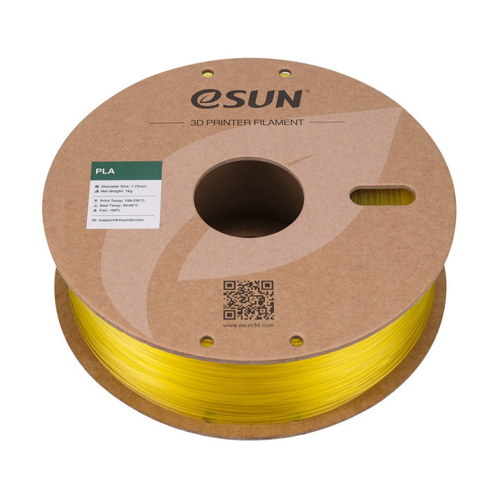 eSun - PLA - Jaune Citron Translucide (Glass Lemon Yellow) - 1,75 mm - 1 kg