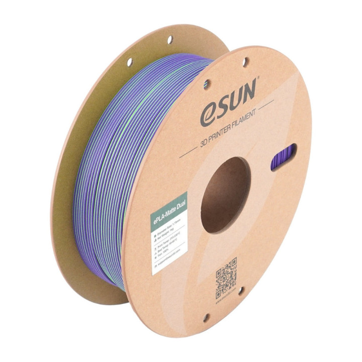 eSun - PLA Matte - Dual colors - Vert Violet (Green Purple) - 1,75 mm - 1 kg