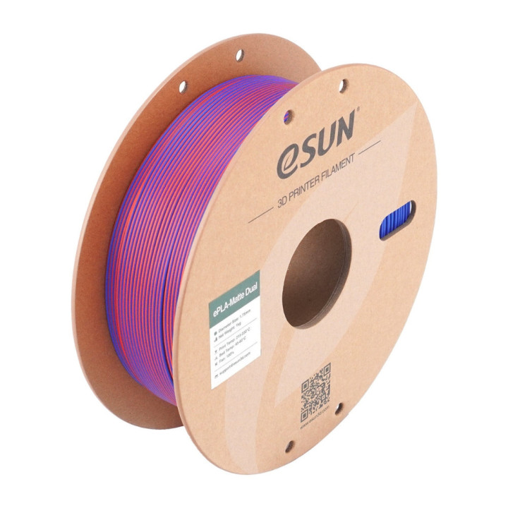 eSun - PLA Matte - Dual colors - Rouge Bleu (Red Blue) - 1,75 mm - 1 kg