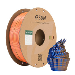 eSun - eSilk-PLA Mystic - Bleu/Orange/Vert (Blue Orange Green) 1,75 mm - 1 kg