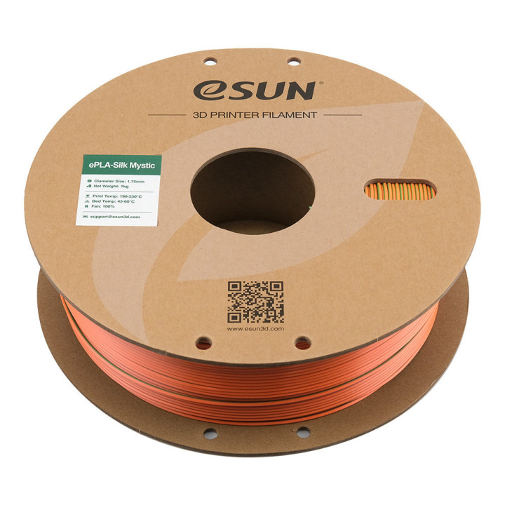 eSun - eSilk-PLA Mystic - Bleu/Orange/Vert (Blue Orange Green) 1,75 mm - 1 kg