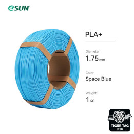 eSun - PLA+ - Bleu Espace (Space Blue) - 1,75 mm - 1 kg Refill avec RFID TigerTag