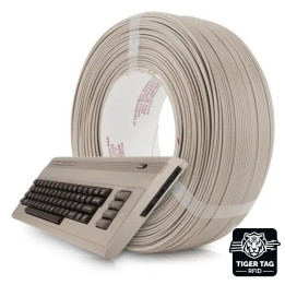 Rosa3D - PLA Starter - Gris Ordinateur 8bit Retro (Computers 8bit Retro Gray) - 1,75 mm - 1 kg Refill avec RFID TigerTag