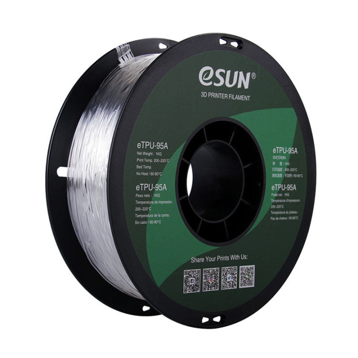 eSun - eTPU-95A - Transparent (Clear) - 1,75 mm - 1 kg