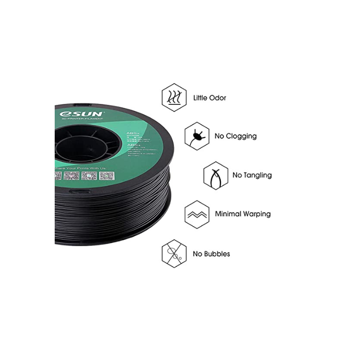 eSun - ABS+ Noir (Black) - 1,75 mm - 1 kg