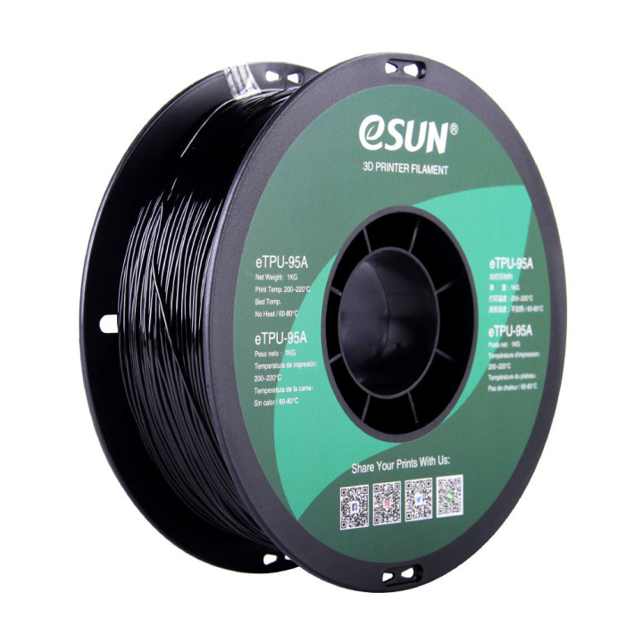 eSun - TPU-95A - Noir (Black) - 1,75 mm - 1 kg