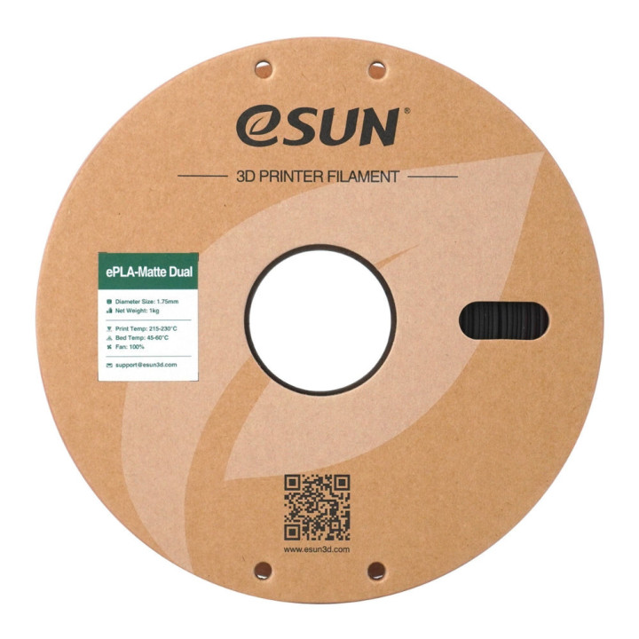 eSun - PLA Matte - Dual colors - Rouge Noir (Red Black) - 1,75 mm - 1 kg