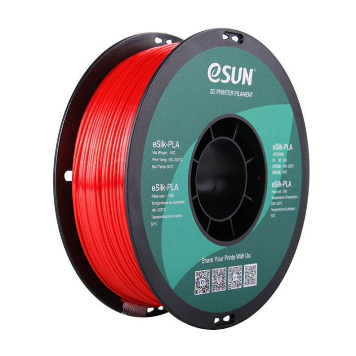 eSun - eSilk PLA - Rouge (Red) - 1,75 mm - 1 kg