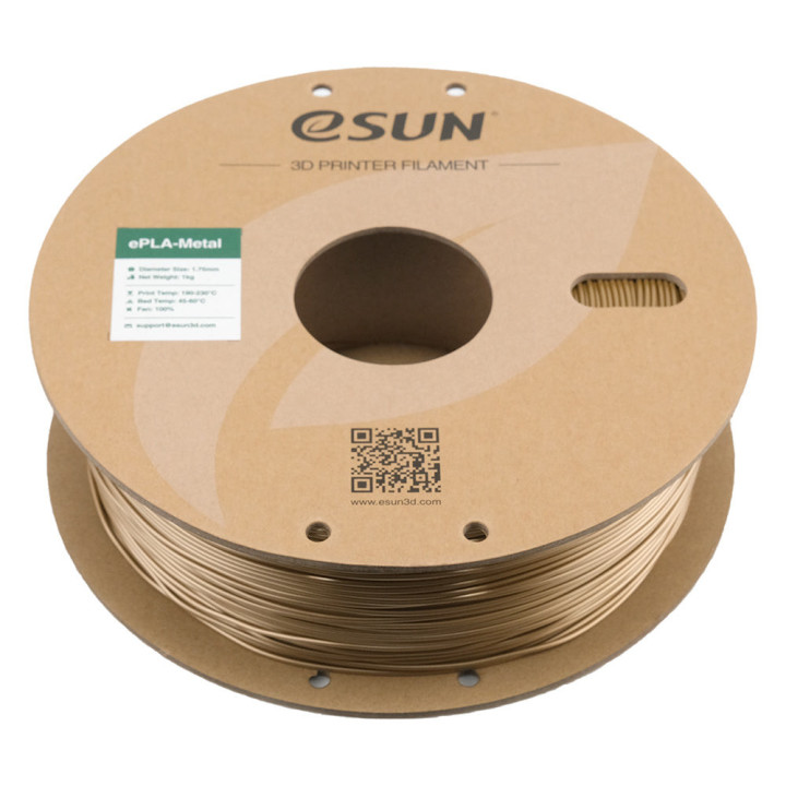 eSun - PLA Metal - Laiton Antique (Antique Brass) - 1,75 mm - 1 kg