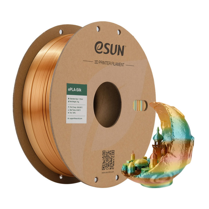 eSun - eSilk PLA - Rainbow Multicolor - 1,75 mm - 1 kg