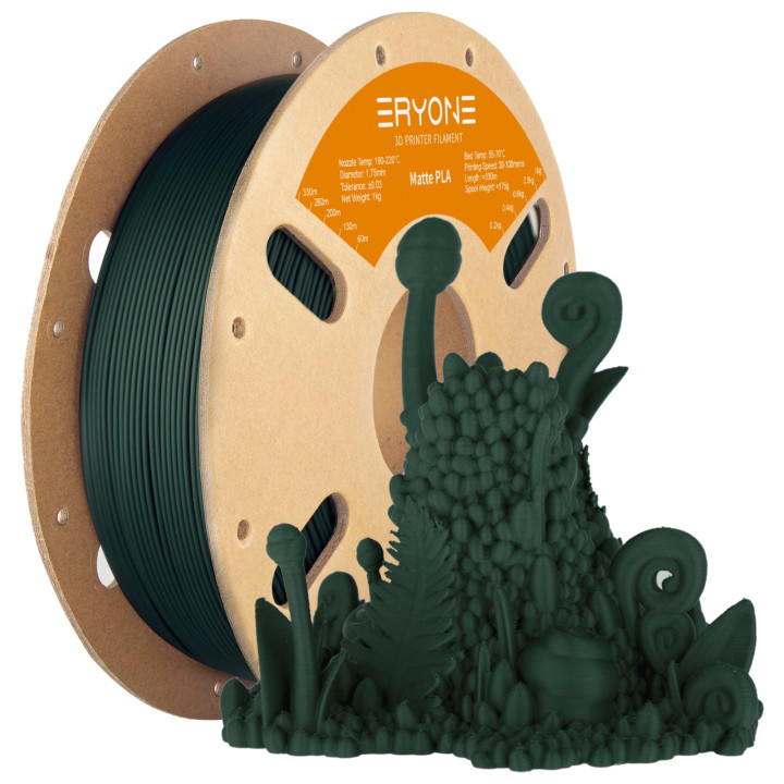 Filament PLA Mat Eryone 1,75 mm ±0,03 mm — Bobine 1 kg