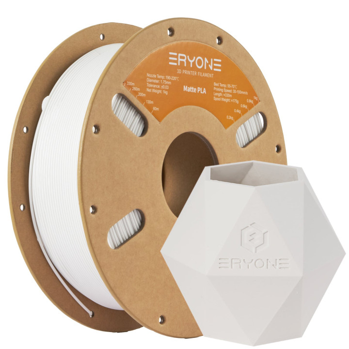 Filament PLA Mat Eryone 1,75 mm ±0,03 mm — Bobine 1 kg