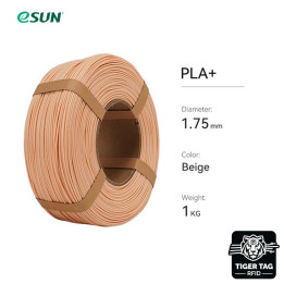 eSun - PLA+ - Beige - 1,75 mm - 1 kg Refill avec RFID TigerTag
