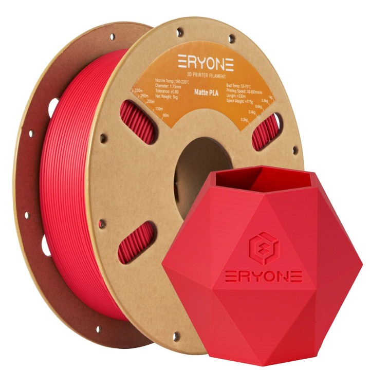 Filament PLA Mat Eryone 1,75 mm ±0,03 mm — Bobine 1 kg