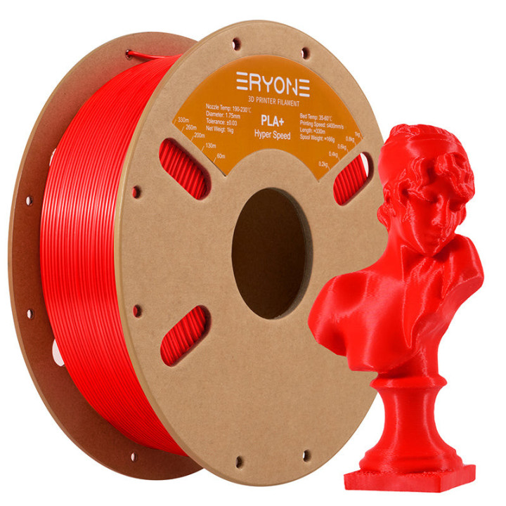 Filament PLA+ pour imprimante 3D Eryone – 1,75mm ±0,03mm (1kg)