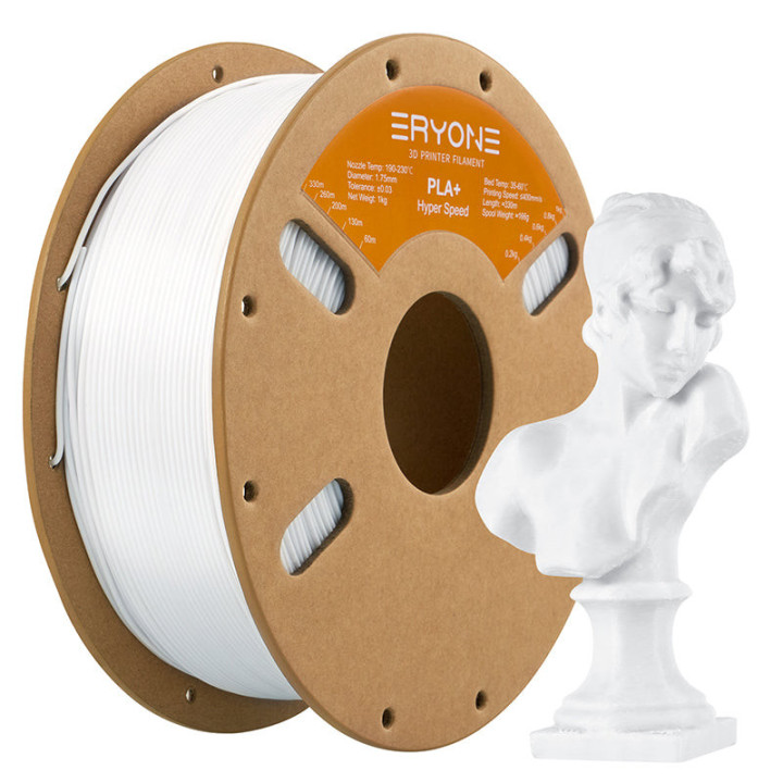 Filament PLA+ pour imprimante 3D Eryone – 1,75mm ±0,03mm (1kg)