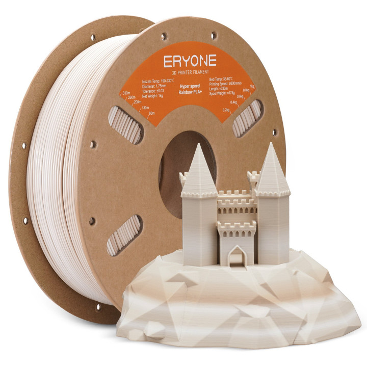Filament PLA+ pour imprimante 3D Eryone – 1,75mm ±0,03mm (1kg)