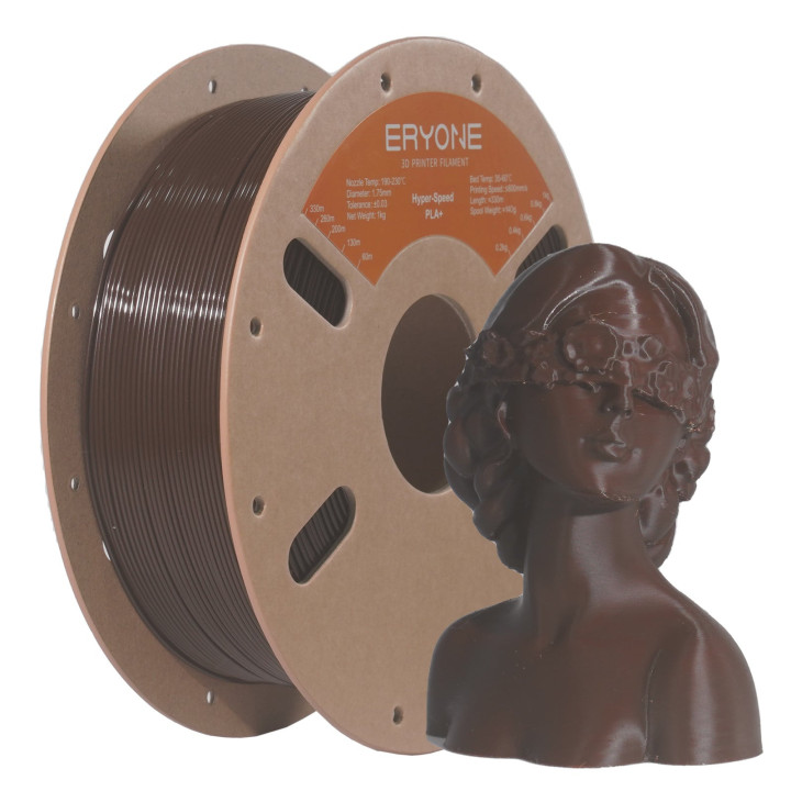 Filament PLA+ pour imprimante 3D Eryone – 1,75mm ±0,03mm (1kg)
