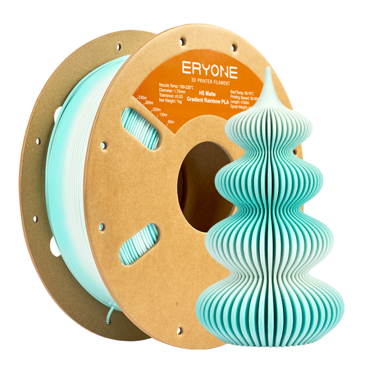 Filament PLA Bi-Couleur Mat Eryone – 1,75 mm ± 0,03 mm (1 kg)