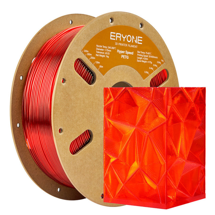 Filament PETG 1,75 mm ±0,03 mm – Bobine 1 kg | Eryone
