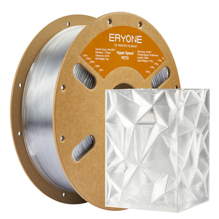 Filament PETG 1,75 mm ±0,03 mm – Bobine 1 kg | Eryone